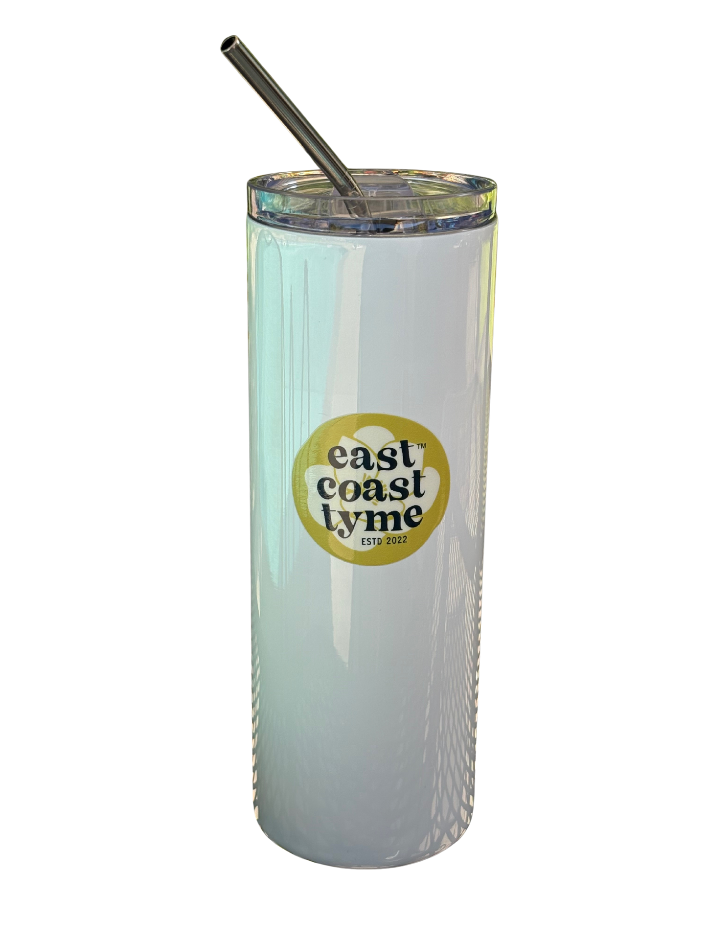 East Coast Tyme™ White Magnolia Logo Tumbler-Stainless Steel 20 oz.