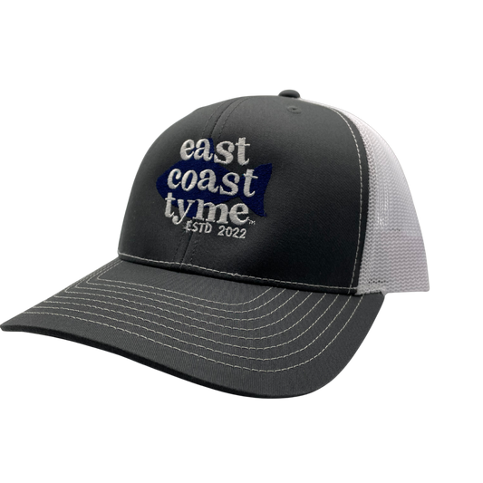 East Coast Tyme™ Embroidered Cap-Gray & White