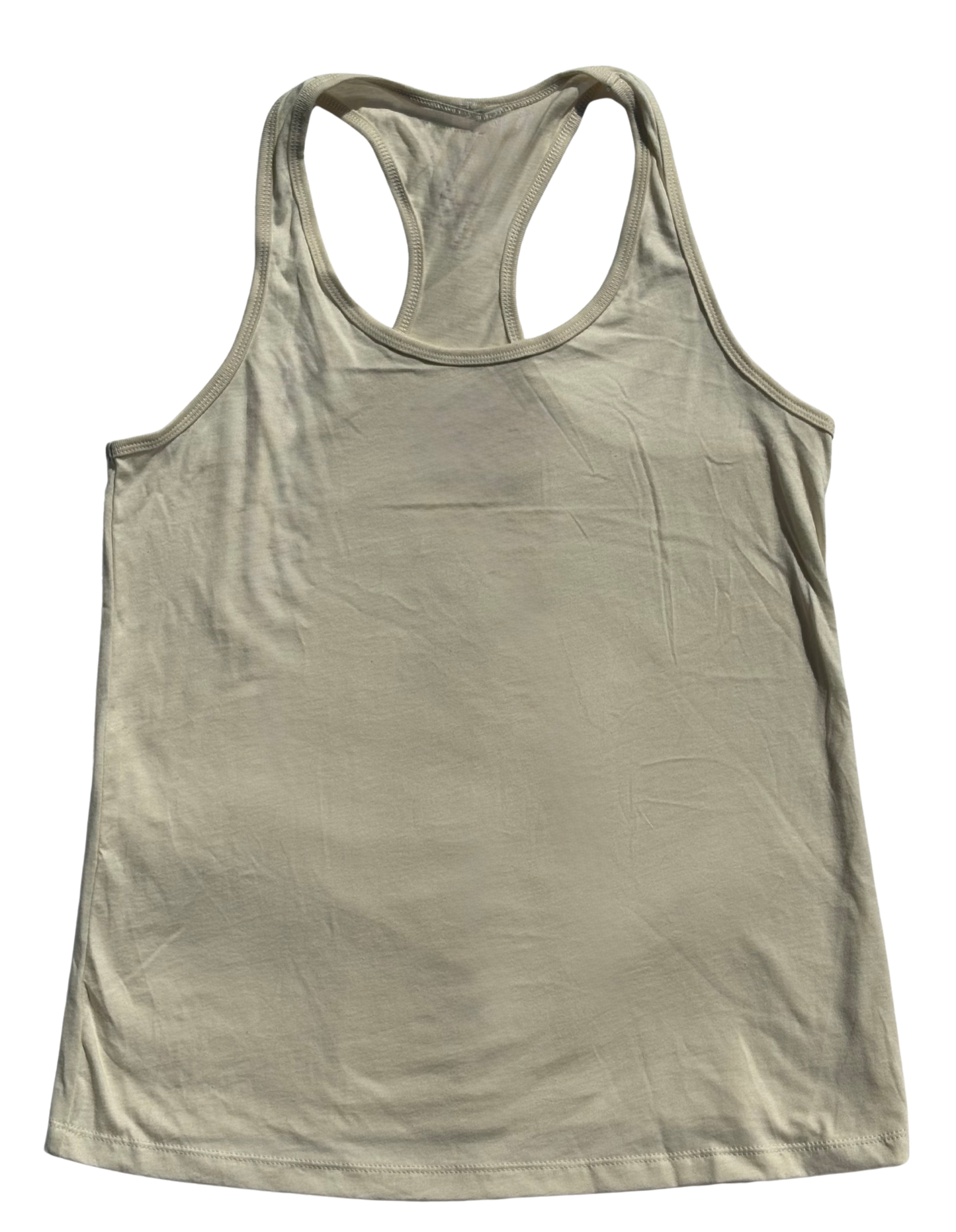 East Coast Tyme™ Women's Embroidered Racer Tank-Coral Back Logo